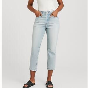 Madewell Perfect Vintage Jeans Crop Straight Light Fitzgerald Wash High Rise 26